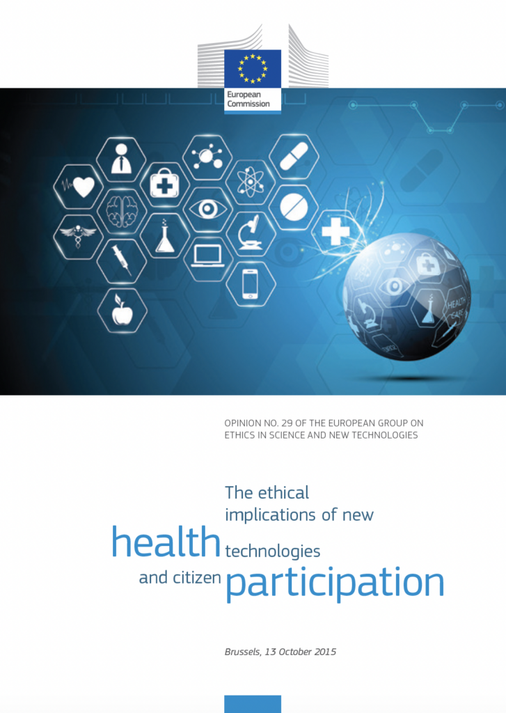 Cover_Ethical Implications of New Health Technologies and Citizen Participation