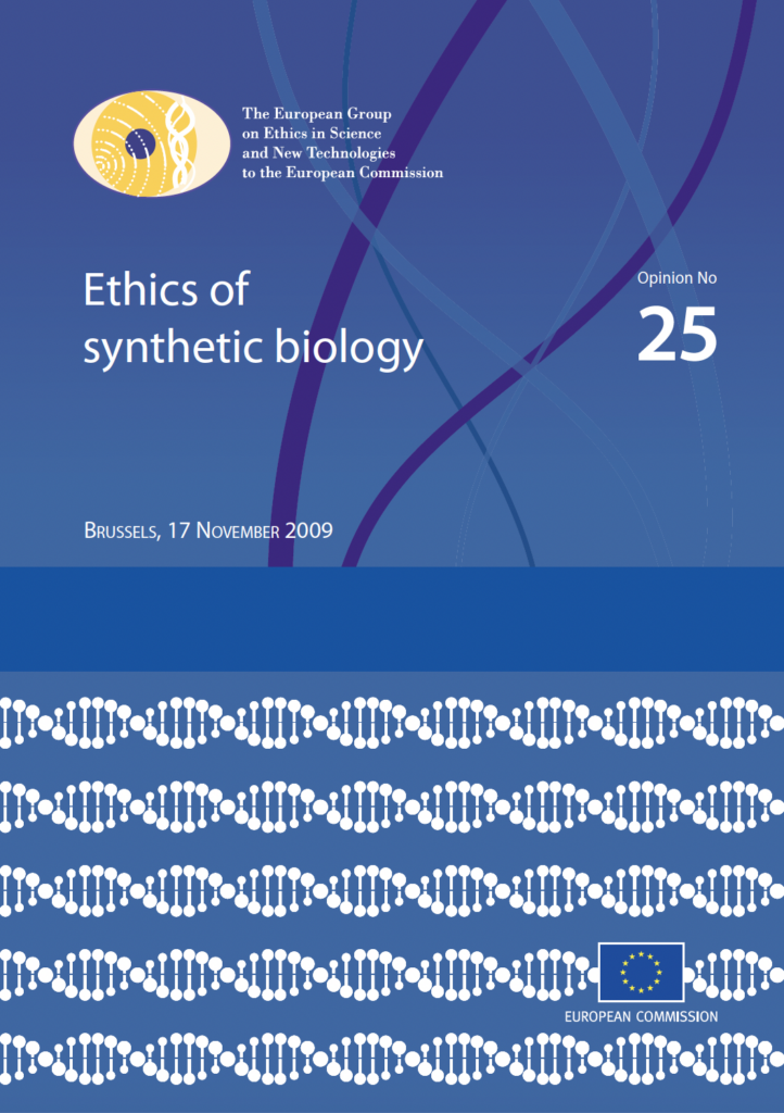 Cover_Ethics of Synthetic Biology